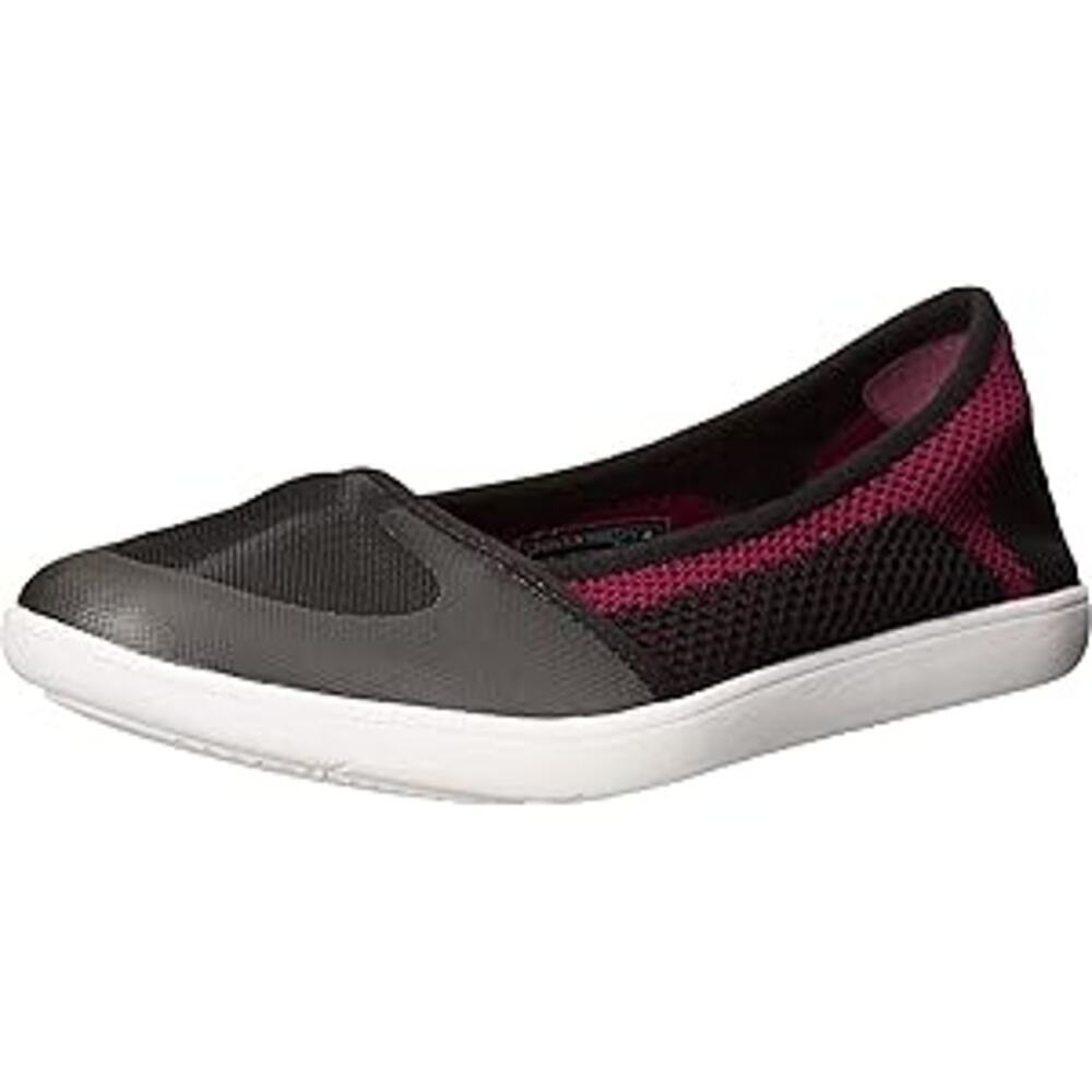 NEW Teva Women's 8 Hydro-Life Ballet Flats Slip on Shoes Black Purple